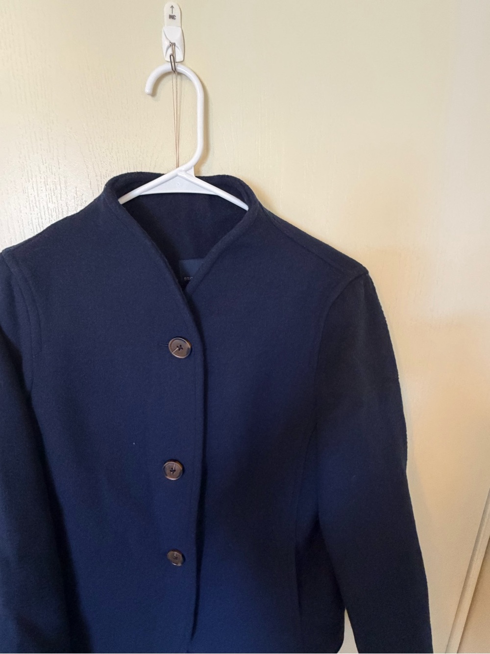 Brooks Brothers Navy Button-Front CB Pea Coat